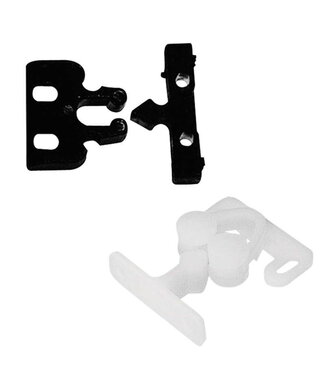 LALIZAS DEURKLEM WHITE PLASTIC 22X32