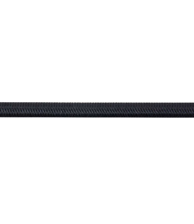 Kern: Zuivere latex Bekleding: Polyester  Verkrijgbaar in 4 maten van 3 mm tot 6 mm  5 mm Shockcord - 100 meter haspel.
