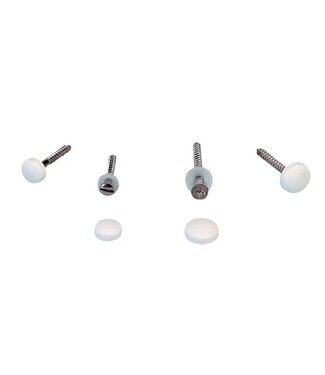 LALIZAS SLUITRING MET AFDEKDOP WIT ƒ˜ 4mm