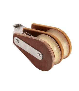 BARTON Size 6 Double Fixed Bow 64mm sheave 16mm Rope Pulley Block