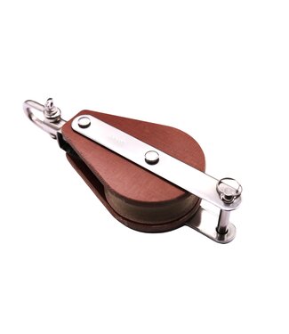 BARTON Size 4 Single Swivel & Becket 14mm 58mm Sheave 14mm Rope Pulley Block