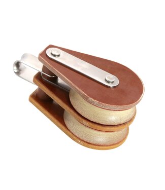 BARTON Size 2 Double Fixed Eye 35mm Sheave 12mm Line Block