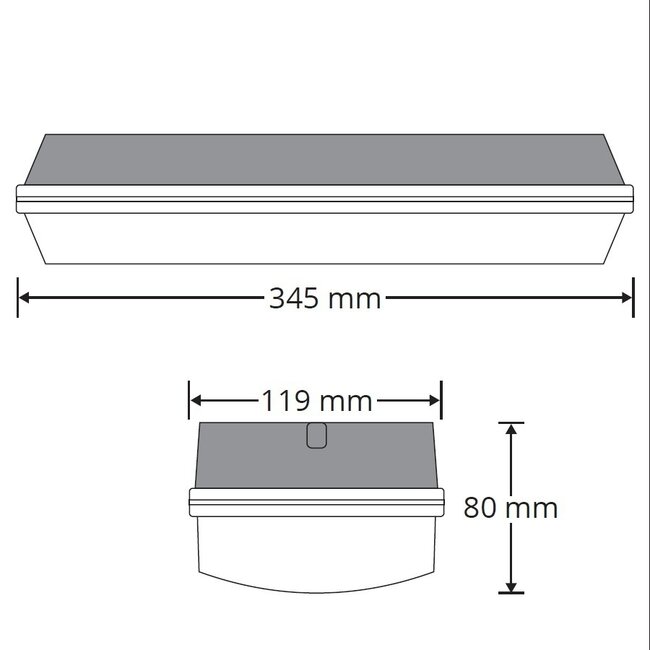 Hauseingangsleuchte ohne Akku - 5.7W