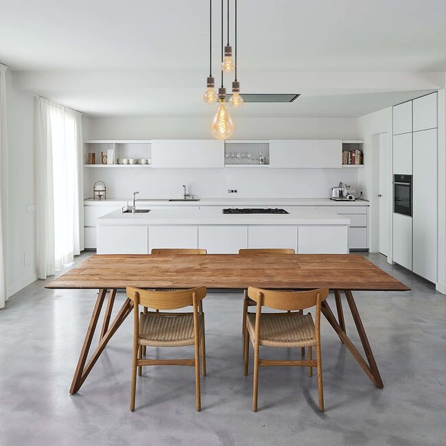 Industrielle Pendelleuchte in Roségold mit 5W XL Glühbirne, amber Glas, 1800K, Ø95