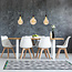 Moderne mattschwarze Seilpendelleuchte inkl. 8,5W bis 10W XXXL Lampe, Braunglas, 2000K, Ø200