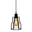 Hängelampe Diego inkl. 5W Spirallampe, Amberglas, 1800K, Ø95 mm