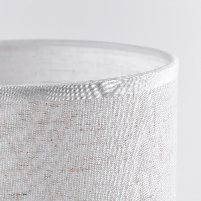 Klassische Tischlampe Metall mit Stoffschirm - Utrecht