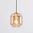 Design-Hängeleuchte Venice - Amberglas mit Gold