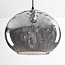 Design-Hängeleuchte Palermo - ovales Rauchglas