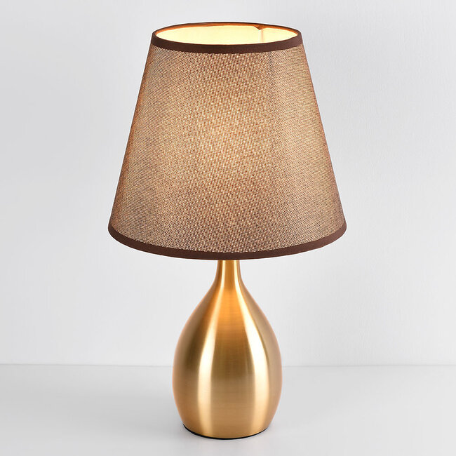 Klassische Tischlampe mit Stoffschirm - Malaga