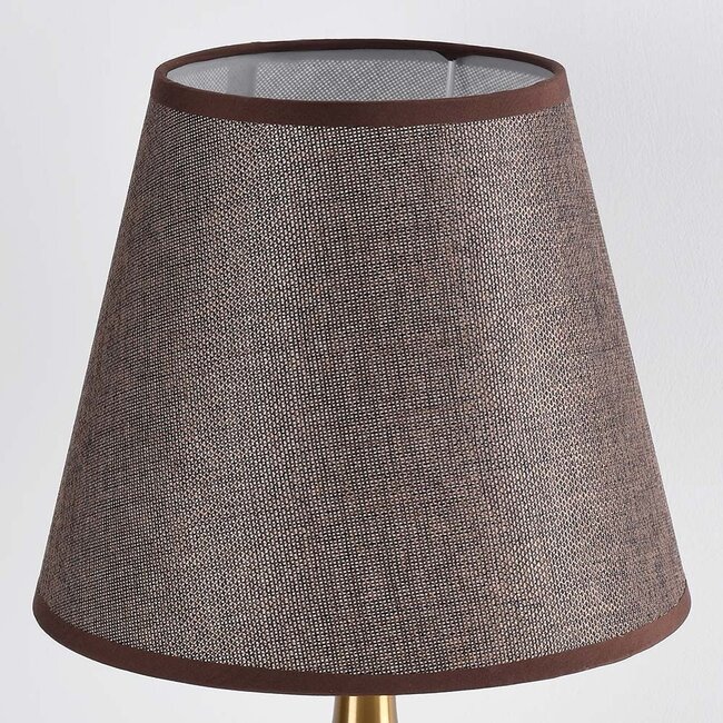 Klassische Tischlampe mit Stoffschirm - Malaga