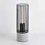 Industrial-Tischlampe Palma in Schwarz mit robustem Fuß