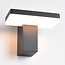 Außenwandlampe Roberto mit integrierter LED - Schwarz