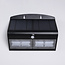Schwarze Solar-Wandleuchte mit Sensor Double Conan, 6,8 W