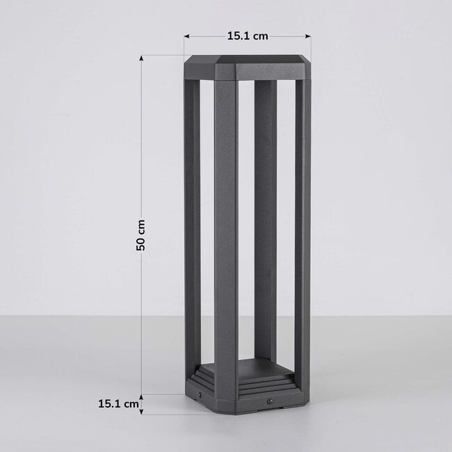 Design-Sockelleuchte Cobalt - anthrazit