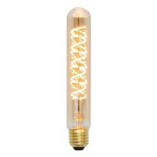 E27 Röhrenlampe LED dimmbar Amberglas Spirale 4 Watt (1800K)