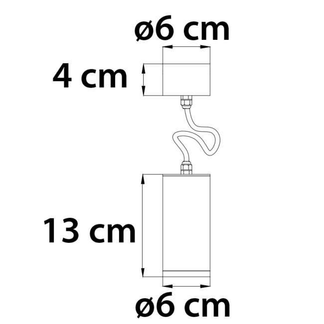 Verstellbare Hängelampe Harper - schwarz