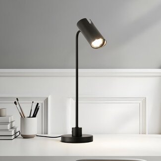 Tischlampe Kingston, mattschwarz