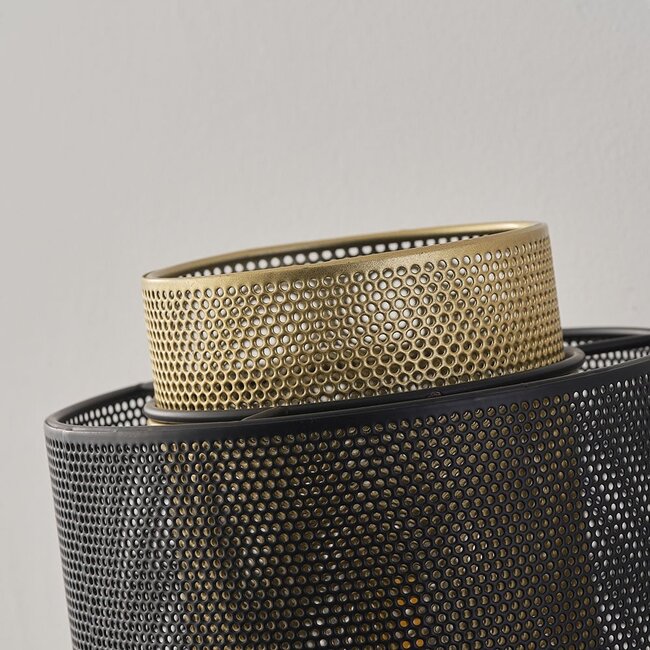 Wandleuchte Mary - schwarz mit gold