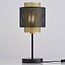Tischlampe Ava in Schwarz mit Gold