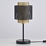 Tischlampe Ava in Schwarz mit Gold
