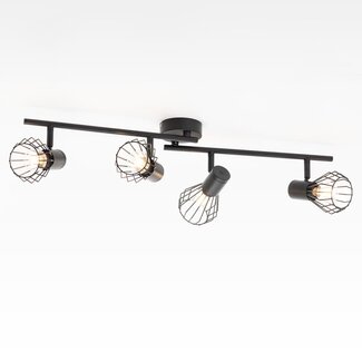 Deckenlampe Faith 4-flammig in Schwarz