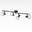 Deckenlampe Faith 4-flammig in Schwarz