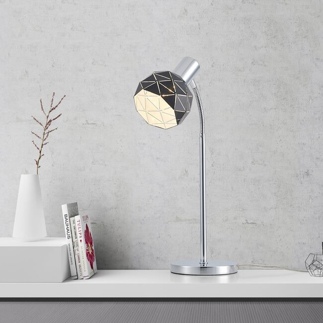 Moderne Tischlampe Aimee in Schwarz
