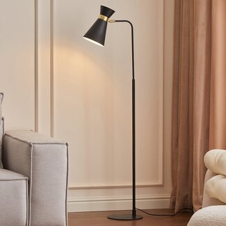 Stehleuchte schwarz mit gold - Alyssa