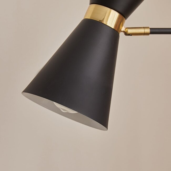 Stehleuchte schwarz mit gold - Alyssa