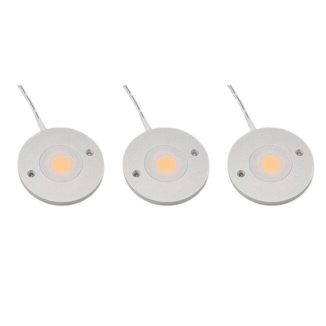 LED-Schrankbeleuchtung Kaya komplettes Set mit 3 Strahlern