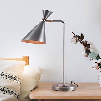 Antike Tischlampe aus Silber und Kupfer - Arizona