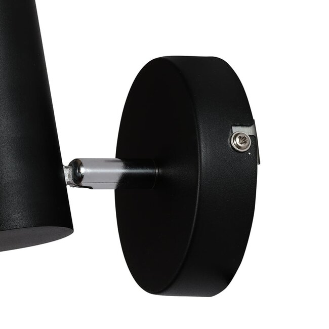 Matte schwarze Wandleuchte - Memphis