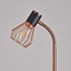 Industrial-Stehlampe Allison, Kupfer mit Mattschwarz