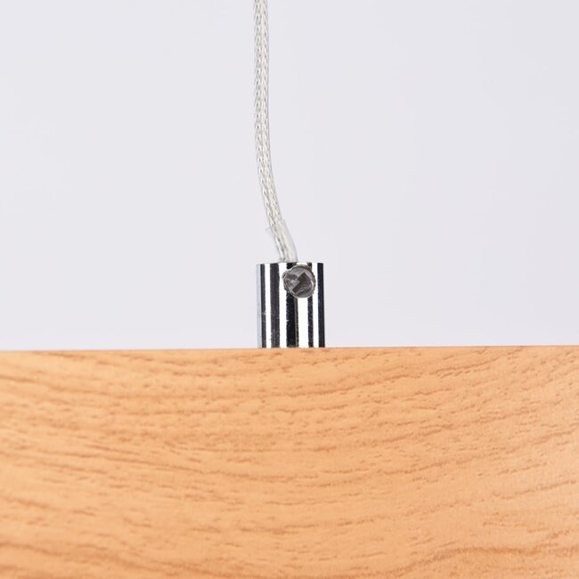 Minimalistische Pendelleuchte Ami mit integrierten 3-stufig dimmbaren LEDs - Holzoptik