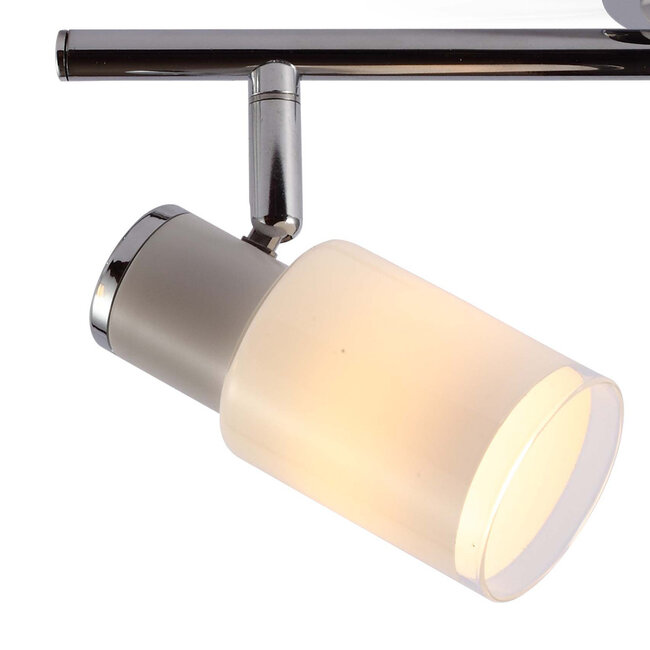 Moderner Deckenstrahler silber, 2-flammig - Crystal