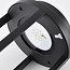 Aufladbare schwarze Tischlampe Gleamy mit integrierter LED