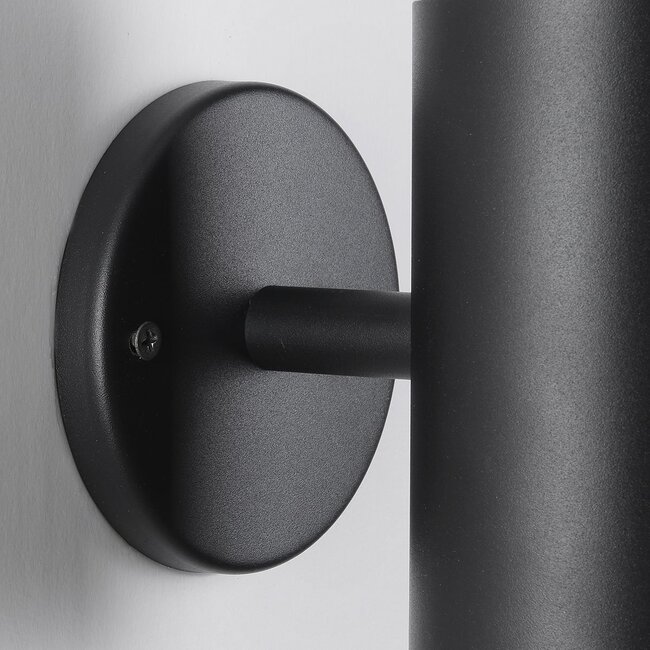 Moderne Solar-Wandleuchte schwarz mit Sensor - Chandler