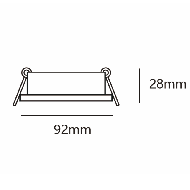 Moderner schwenkbarer Einbaustrahler schwarz - Sam