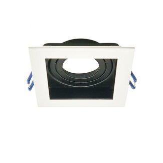 Modernes schwenkbares Downlight schwarz mit weiß - Ace
