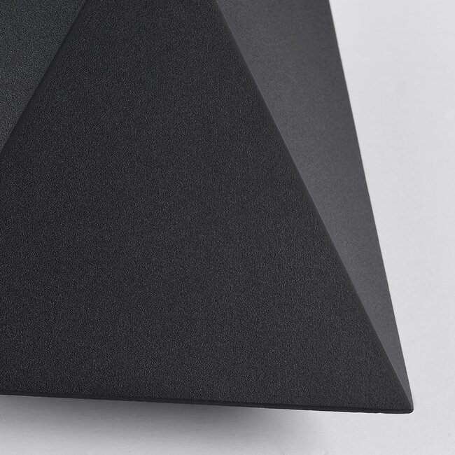 Design-Außenwandlampe Milo - Schwarz mit integrierter LED