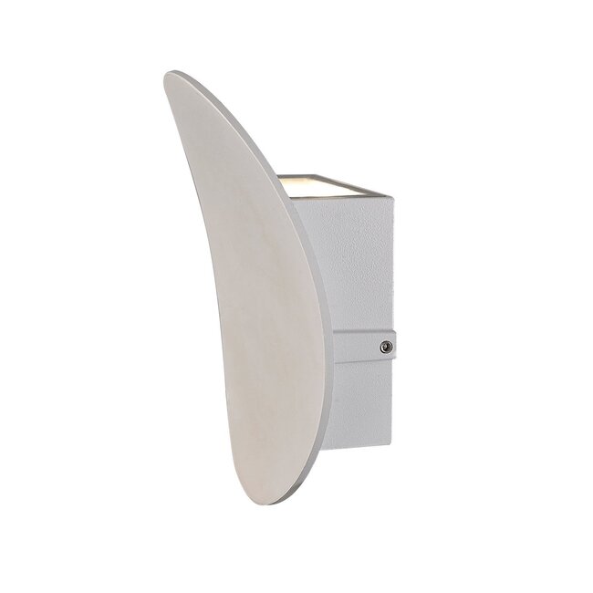 Design-Außenwandlampe Ozzy - Weiß mit integrierter LED