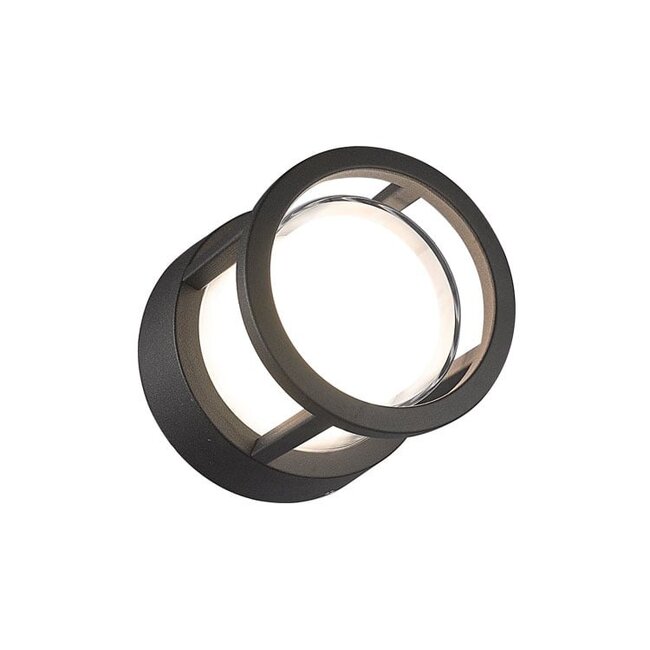 Runde Wandleuchte Millie - schwarz