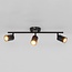 Moderne Deckenlampe Mitchell 3-flammig in Schwarz