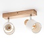 Deckenlampe aus Holz mit 2 Spots - Vicky