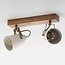Deckenleuchte aus Holz mit 2 Spots - Flint