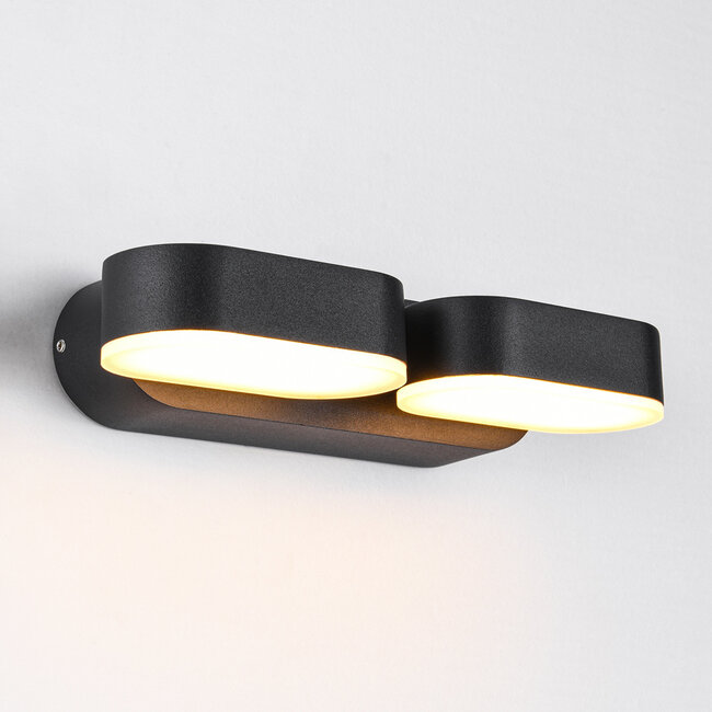 Verstellbare 2-flammige Außenwandleuchte - Stan