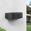 Design-Außenwandlampe Harley - Schwarz mit integrierter LED