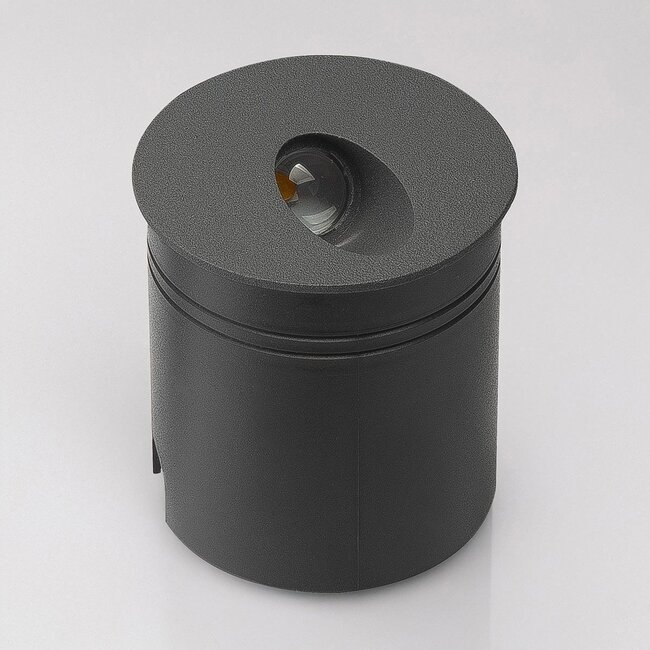 Einbau-Außenwandleuchte Merlin - Schwarz mit integrierter LED