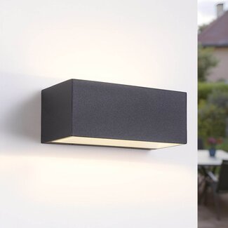 Außenwandleuchte Kai - Schwarz mit integrierter LED
